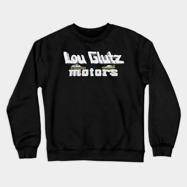 Lou Glutz Motors 3D with PTA Marathon Rental Car & Family Truckster Crewneck Sweatshirt by RetroZest